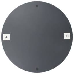 Berkfield Home Wall Mirrors 2 pcs 60 cm Round Glass in Silver - thumbnail 3