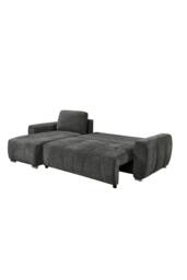 More4Homes Vienna 3 Seater Fabric Pull Out Sofa Bed in Grey - thumbnail 4
