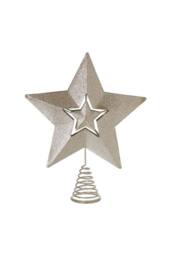KDMD Gold Star Tree Topper Silver Christmas Tree Toppers - thumbnail 2