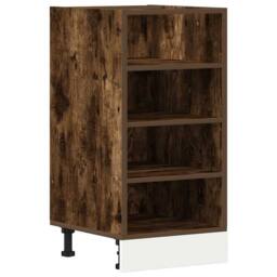 Berkfield Home Durable Bottom Cabinet Smoked Oak 40x44.5x81.5 cm Engineered Wood in Brown - thumbnail 3
