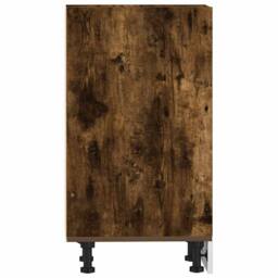 Berkfield Home Durable Bottom Cabinet Smoked Oak 40x44.5x81.5 cm Engineered Wood in Brown - thumbnail 5