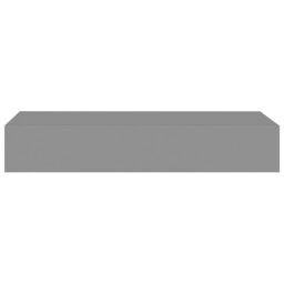 Berkfield Home Wall-mounted Drawer Shelves 2 pcs Grey 60x23.5x10cm MDF - Size: 60x23.5x10 cm - thumbnail 5