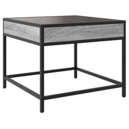 Berkfield Home Decorative Coffee Table with Infinity LED Grey Sonoma 50x50x41 cm - Size: 50 x 50 x 41 cm - thumbnail 8