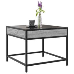 Berkfield Home Decorative Coffee Table with Infinity LED Grey Sonoma 50x50x41 cm - Size: 50 x 50 x 41 cm - thumbnail 5