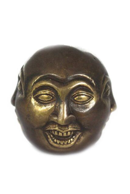 KDMD Four Face Buddha Brass Fengshui Ornament - 6cm, Peace & Serenity Decor in Gold - image 1