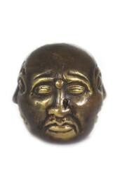 KDMD Four Face Buddha Brass Fengshui Ornament - 6cm, Peace & Serenity Decor in Gold - thumbnail 2