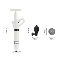 KORVIXA Toilet Plunger Unblocker Heavy Duty in White - thumbnail 2