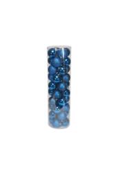 KDMD 48 Blue Baubles in MattShiny & Glitter Finish 8cm