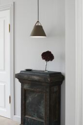 Nordlux Modern Indoor Pendant Light Brown Metal E27 Brown & Black Strap - Mains Powered, IP20 in Beige - thumbnail 3