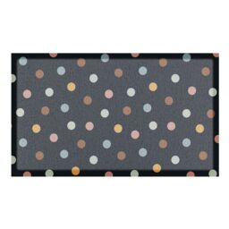 Artsy Mats Black Polka Dots Doormat (70 x 40cm) - Size: 40 cm x 70 cm - thumbnail 2