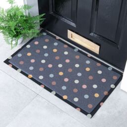 Artsy Mats Black Polka Dots Doormat (70 x 40cm) - Size: 40 cm x 70 cm - thumbnail 1
