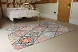 Benjamin Tate Design Luxury Oriental Tile Rug in Natural - Size: Large - thumbnail 3