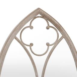 Berkfield Home Garden Mirror Sand 70x30 cm Iron for Outdoor Use in Cream - thumbnail 5