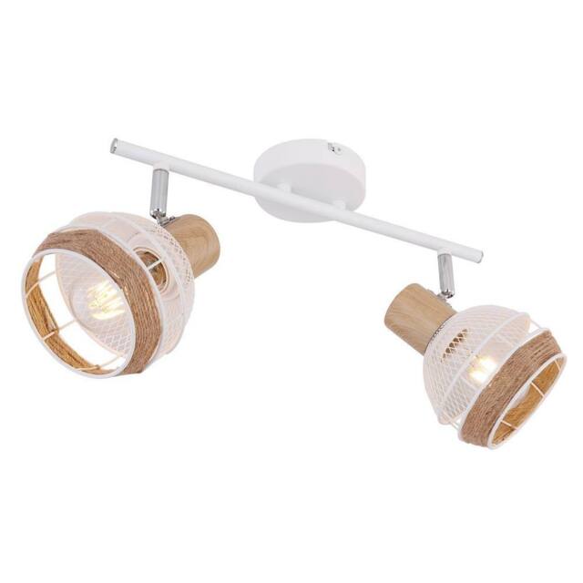 Netlighting Widy Twin Ceiling Spotlight White 2x E27 - image 1
