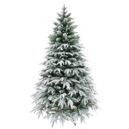 Shatchi 7FT Green Lapland Snow Covered Christmas Tree in White - thumbnail 3
