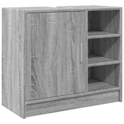 Berkfield Home Sink Cabinet Grey Sonoma 63x29x55 cm Engineered Wood - Size: 63 x 29 x 55 cm - thumbnail 2