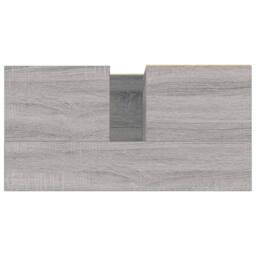 Berkfield Home Durable Bathroom Cabinet Grey Sonoma 65x33x60 cm Engineered Wood - Size: 65 x 33 x 60 cm - thumbnail 8