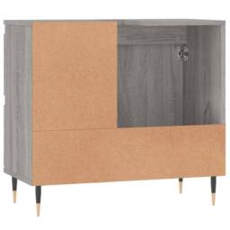 Berkfield Home Durable Bathroom Cabinet Grey Sonoma 65x33x60 cm Engineered Wood - Size: 65 x 33 x 60 cm - thumbnail 7