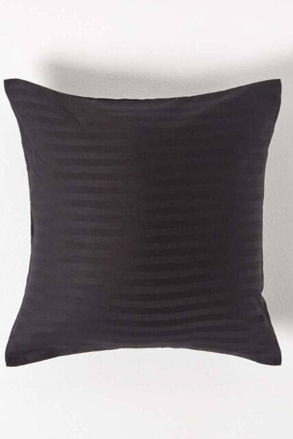 Homescapes Continental Egyptian Cotton Pillowcase 330 TC, 40 x 40 cm in Black - image 1