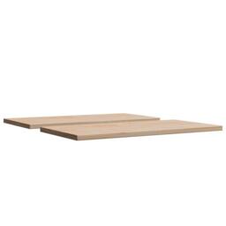 Berkfield Home Table Tops 2 pcs 80x40x2.5 cm Rectangular Solid Wood Pine in Light Tan - thumbnail 5