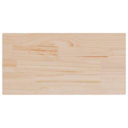 Berkfield Home Table Tops 2 pcs 80x40x2.5 cm Rectangular Solid Wood Pine in Light Tan - thumbnail 1