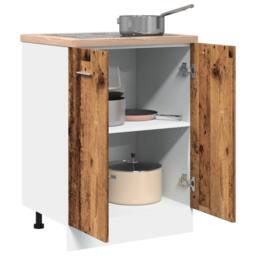 Berkfield Home Bottom Cabinet Lyon Old Wood 60x46x81.5 cm Engineered Wood in Brown - thumbnail 4
