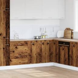 Berkfield Home Bottom Cabinet Lyon Old Wood 60x46x81.5 cm Engineered Wood in Brown - thumbnail 3