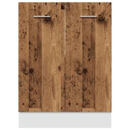 Berkfield Home Bottom Cabinet Lyon Old Wood 60x46x81.5 cm Engineered Wood in Brown - thumbnail 5