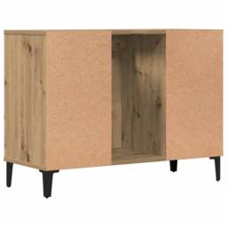Berkfield Home Sink Cabinet Artisan Oak 80x33x60 cm Engineered Wood in Brown - Size: 80 x 33 x 60 cm - thumbnail 7