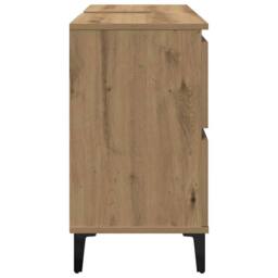 Berkfield Home Sink Cabinet Artisan Oak 80x33x60 cm Engineered Wood in Brown - Size: 80 x 33 x 60 cm - thumbnail 6
