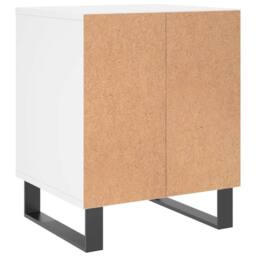 Berkfield Home Bedside Cabinet White 40x35x50 cm Engineered Wood - Size: 40 x 35 x 50 cm - thumbnail 6