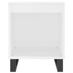 Berkfield Home Bedside Cabinet White 40x35x50 cm Engineered Wood - Size: 40 x 35 x 50 cm - thumbnail 4