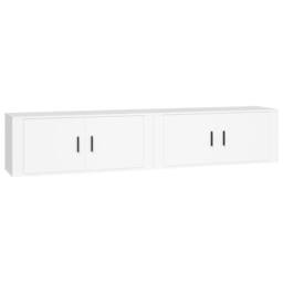 Berkfield Home Classic Wall-mounted TV Cabinets 2 pcs White 100x34.5x40 cm - thumbnail 3