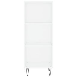 Berkfield Home Highboard White 34.5x34x180 cm Engineered Wood - thumbnail 6