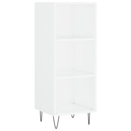 Berkfield Home Highboard White 34.5x34x180 cm Engineered Wood - thumbnail 5