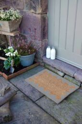 Artsy Mats Grey Classic Wavey Framed Doormat - Size: 40 cm x 60 cm - thumbnail 1
