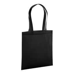 Westford Mill Premium Cotton Tote Bag in Black - thumbnail 2