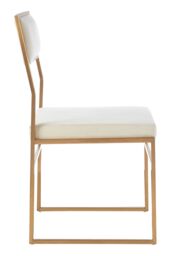 Orsina Elegant Design Dining Chair, Durable & Functional Restaurant Chair, Comfortable Modern Dining Chair in Gold - thumbnail 3