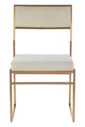 Orsina Elegant Design Dining Chair, Durable & Functional Restaurant Chair, Comfortable Modern Dining Chair in Gold - thumbnail 1