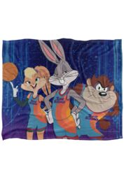 Warner Brothers Space Jam 2 Silky Touch Super Soft Throw Blanket 152x127cm in White - Size: 152x127 cm - thumbnail 1