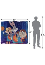 Warner Brothers Space Jam 2 Silky Touch Super Soft Throw Blanket 152x127cm in White - Size: 152x127 cm - thumbnail 3