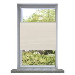 Berkfield Home Plisse Blind 60x125cm Creme in Cream - Size: 60x125 cm