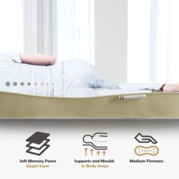DS Living Reve Jasper Memory Foam Mattress in Stone - Size: Single - thumbnail 6