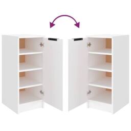 Berkfield Home Shoe Cabinet White 30x35x70 cm Engineered Wood - Size: 30 x 35 x 70 cm - thumbnail 8