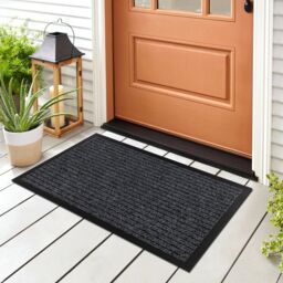 RugsX Dura 2868 Doormat in Metallics - Size: 50 cm x 80 cm - thumbnail 2