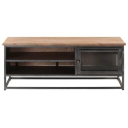 Berkfield Home Coffee Table Grey 90x50x35 cm Solid Acacia Wood - Size: 90 x 50 x 35 cm - thumbnail 2