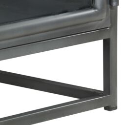 Berkfield Home Coffee Table Grey 90x50x35 cm Solid Acacia Wood - Size: 90 x 50 x 35 cm - thumbnail 6