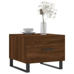 Berkfield Home Coffee Tables 2 pcs Brown Oak 50x50x40 cm Engineered Wood - Size: 50 x 50 x 40 cm - thumbnail 3
