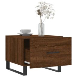 Berkfield Home Coffee Tables 2 pcs Brown Oak 50x50x40 cm Engineered Wood - Size: 50 x 50 x 40 cm - thumbnail 4