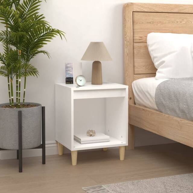 Berkfield Home Elegant Bedside Cabinets 2 pcs White 40x35x50 cm - Size: 40 x 35 x 50 cm - image 1